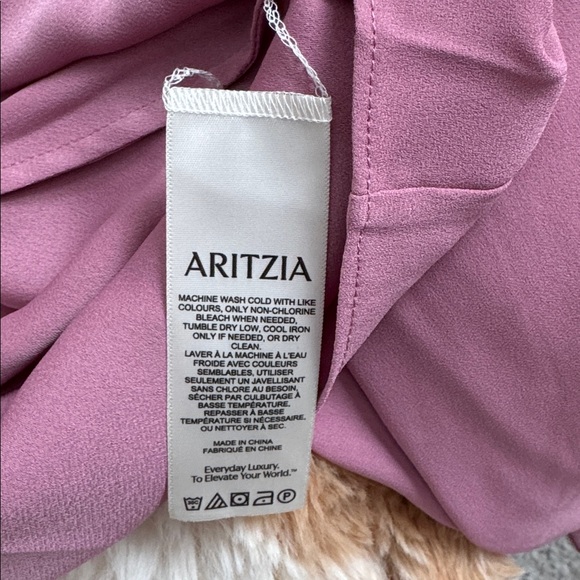 Wilfred ARITZIA Pink Mauve Button-Up Blouse - Picture 5 of 5